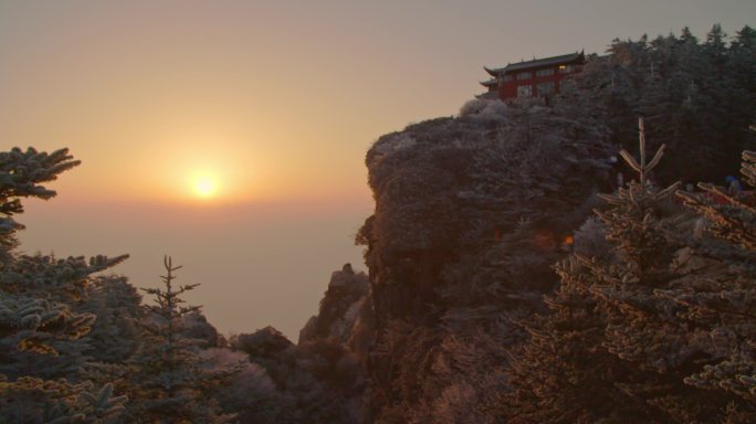 峨眉山 金顶 天空 风景 自然