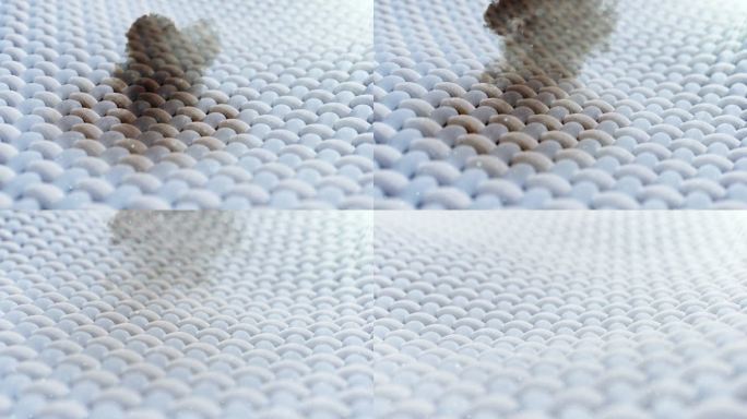 高质感布料面料纤维微观镜头去污渍三维CG