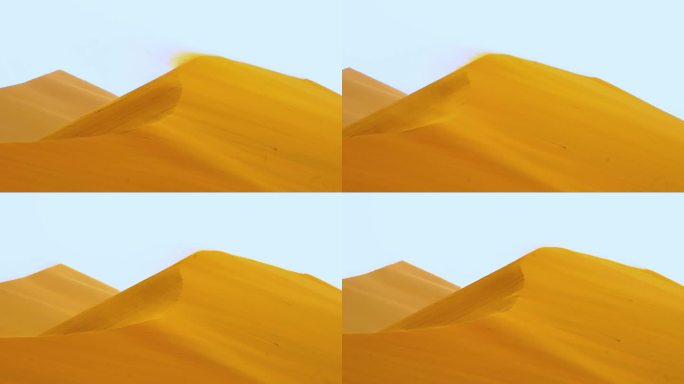 沙漠珠峰沙丘风吹起沙子