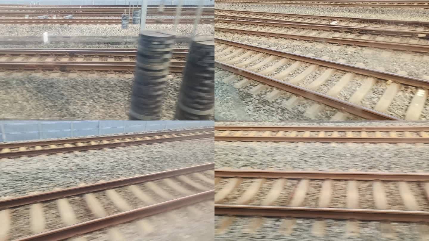 速度快速火车行驶飞驰轨迹轨道行驶第一视角