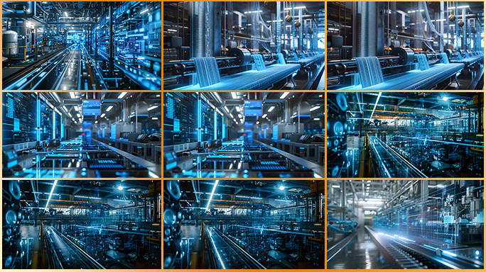 工业生产自动化 机械臂生产线 新质生产力