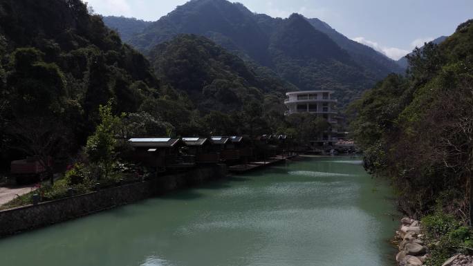 航拍山川峡谷河谷