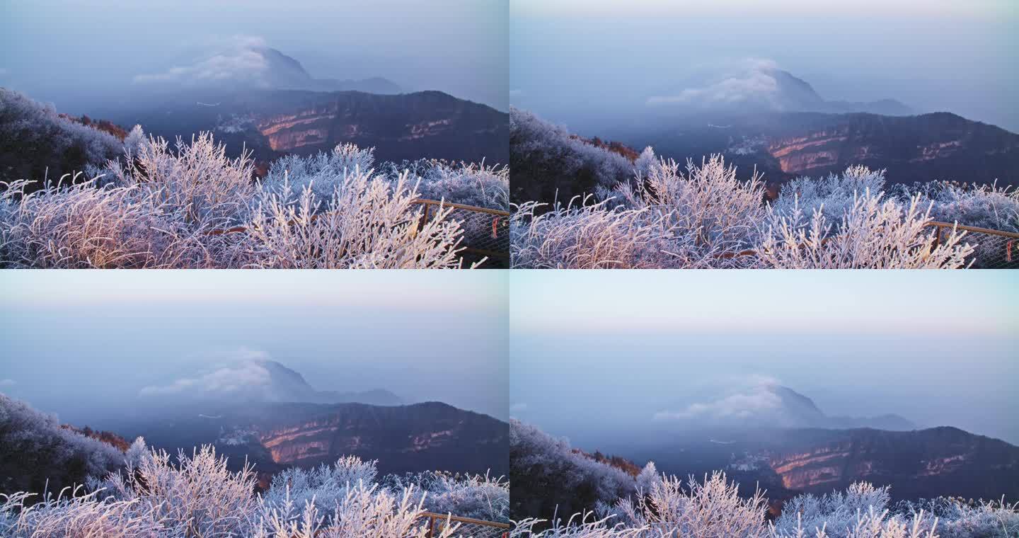 峨眉山金顶 雪景 峨眉山日出