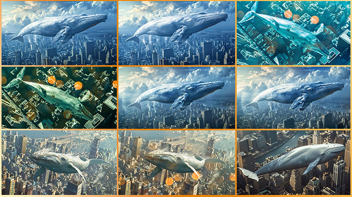 科幻巨鲲合集 鲸鱼 白鲸 抹香鲸 城市