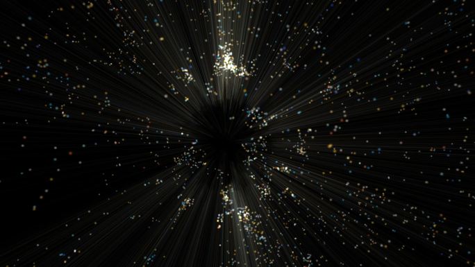 宇宙爆炸穿梭小粒子效果