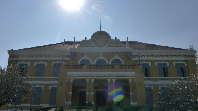 东南亚柬埔寨马德望历史博物馆法国殖民建筑