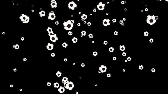 足球运动球类元素带通道粒子掉落