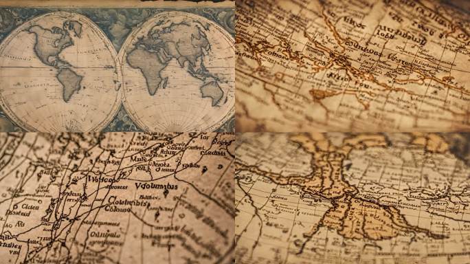 古老的地图 古老的世界地图