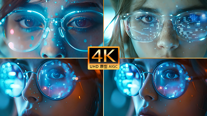 数字化眼镜 VR眼镜AR全息投影镜片科技