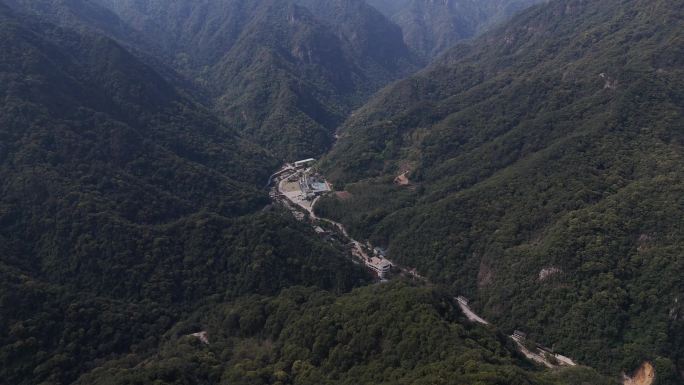 航拍山川峡谷河谷