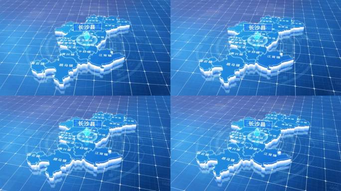 长沙县蓝色三维科技区位地图