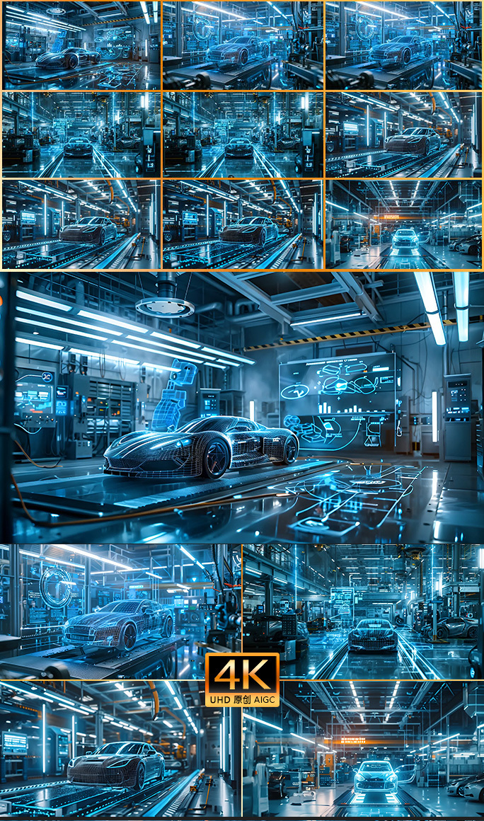 先进的汽车生产线 汽车工业 新能源车企业
