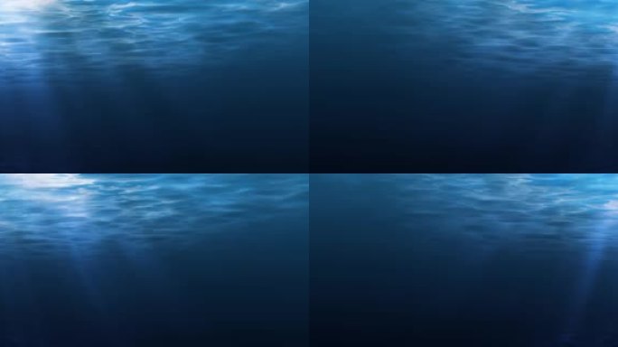 深蓝海底背景视频素材