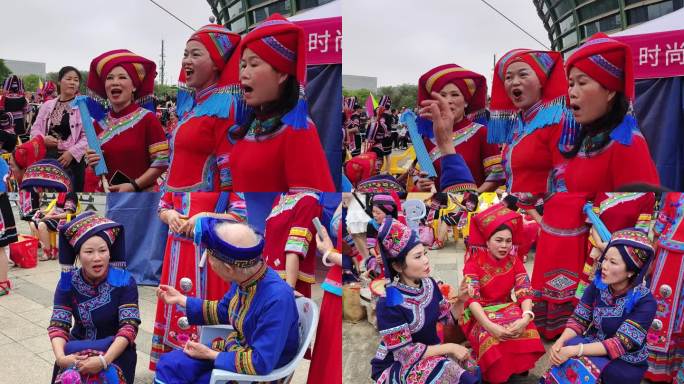 广西壮族三月三山歌民族服饰传统非物质遗产