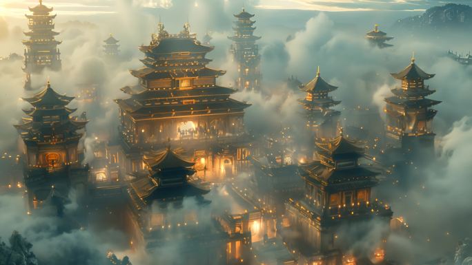 中国风寺庙
