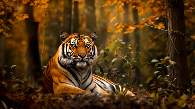 森林中的老虎 4K