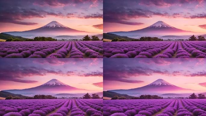 富士山薰衣草