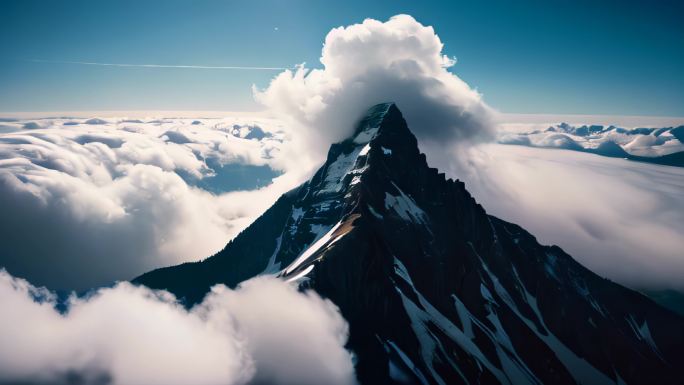 雪山大山高山云海