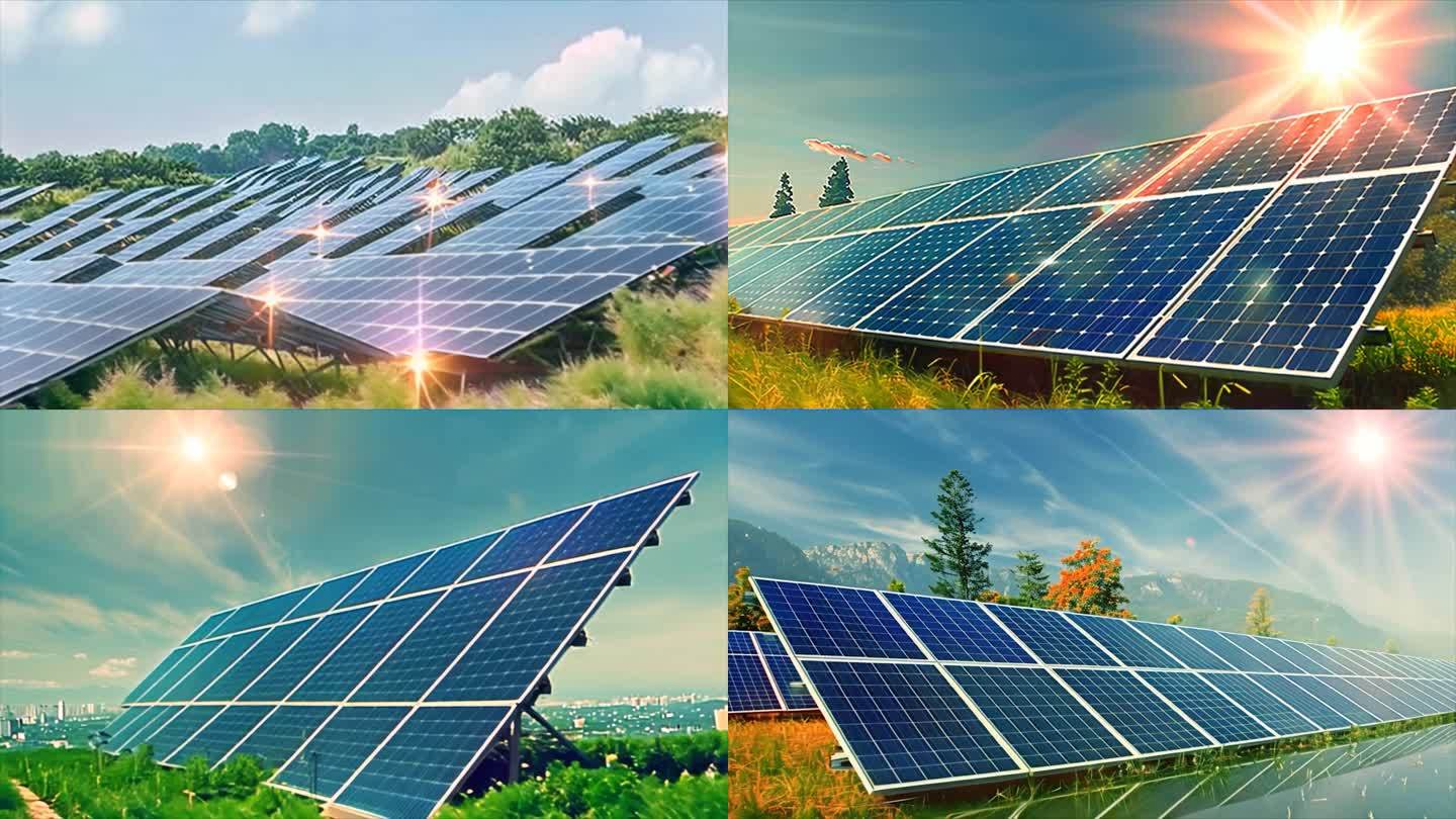 光伏太阳能板清洁能源新能源发电素材原创9