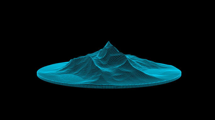 虚拟地形三维山脉