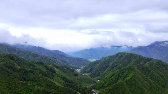 安徽休宁山川云雾4K