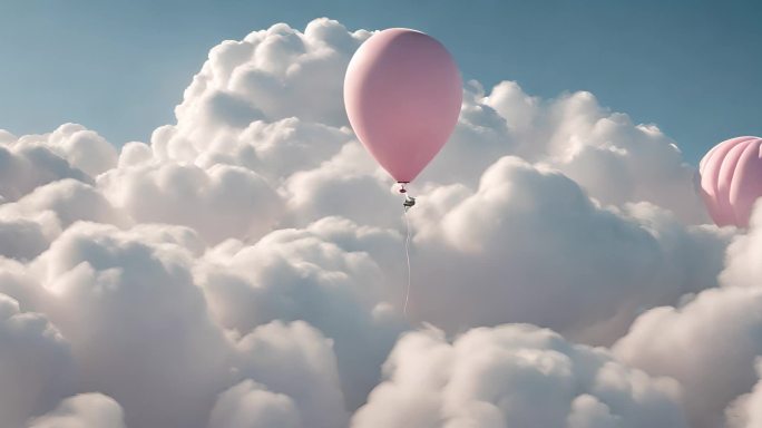 气球 氢气球 浪漫背景
