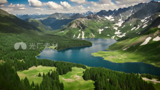 【合集】森林湖泊蓝天白云