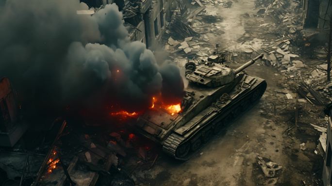 坦克废墟：战火余波，战争痕迹