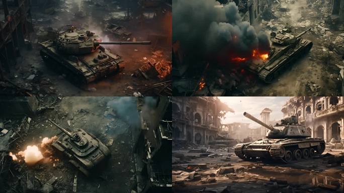 坦克废墟：战火余波，战争痕迹