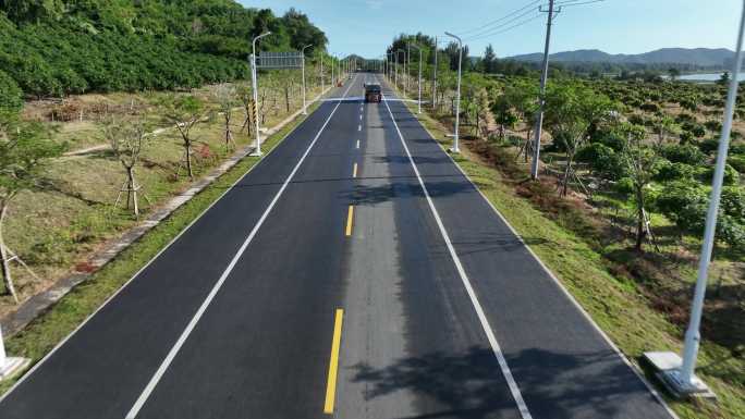 海南环岛旅游公路  陵水段航拍