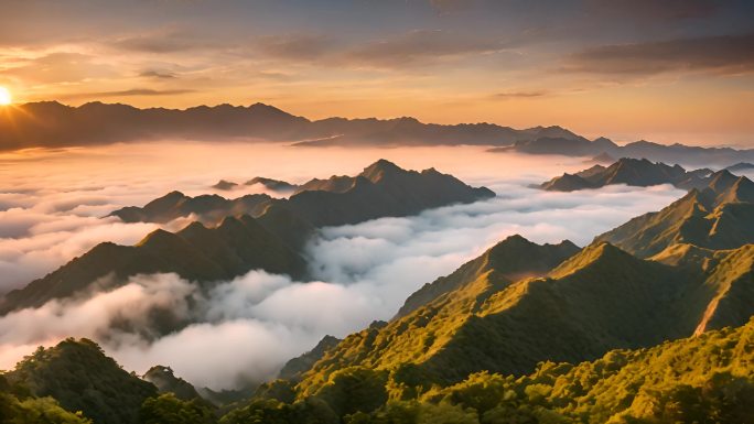 丹霞地貌云海美丽中国