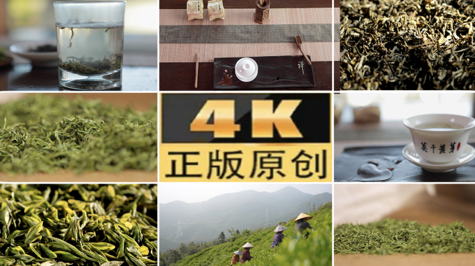 中国风莫干黄芽茶叶茶道倒茶煮茶