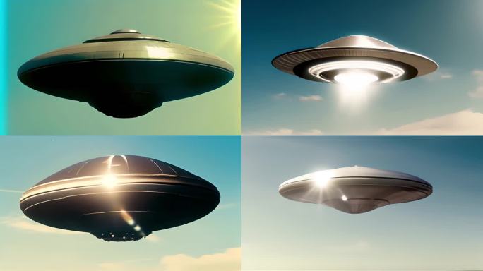UFO空中盘旋