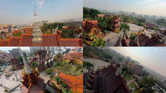 FPV飞跃西双版纳总佛寺