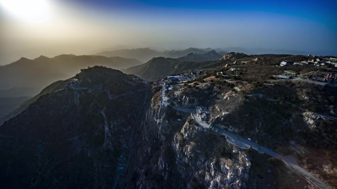 无人航拍机泰山风景区