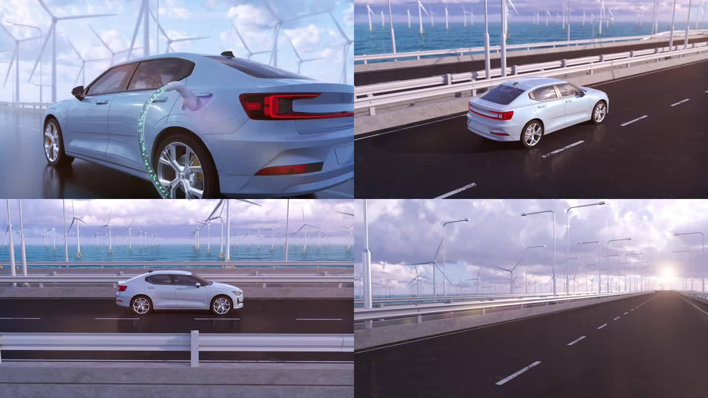 AE自动驾驶新能源汽车充电行驶自动驾驶