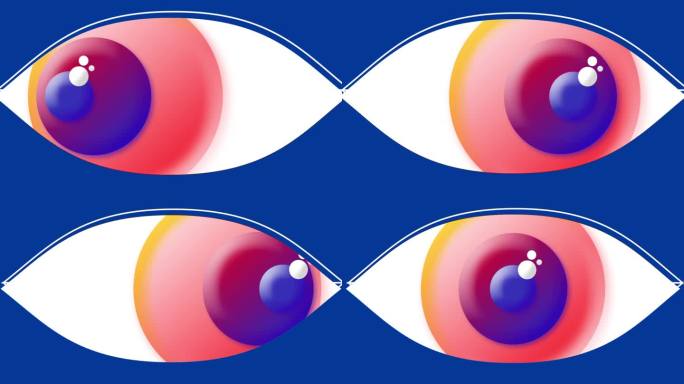 循环眼睛眨眼动画