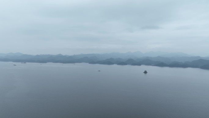 4K航拍浙江千岛湖风光