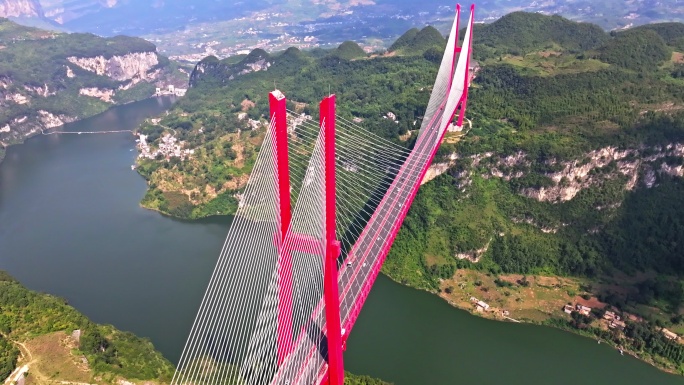【4K原创视频】贵州鸭池河大桥航拍视频