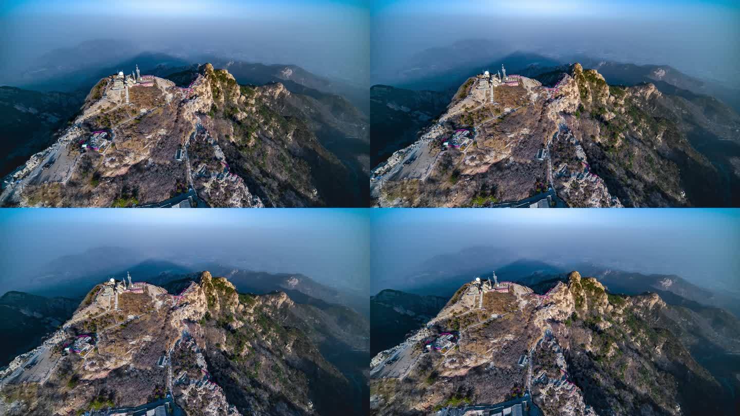 无人机航拍泰山风景区