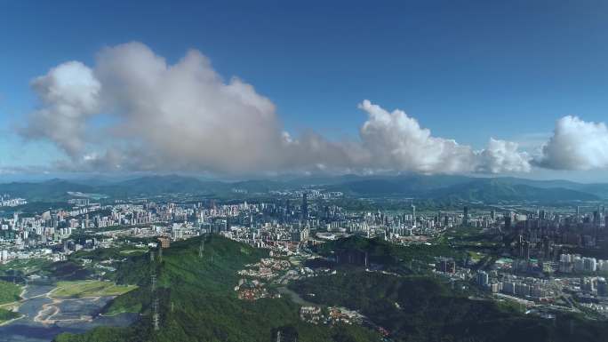 4K 深圳航拍 罗湖鸟瞰大全景