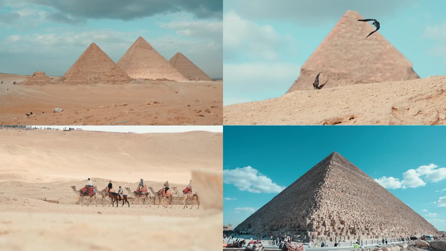 4K埃及金字塔延时视频