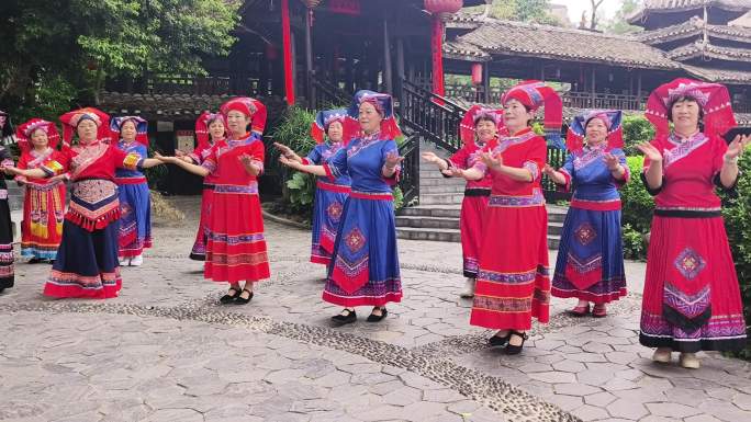 唱山歌传承人民族舞蹈土家铜族文化民族服饰