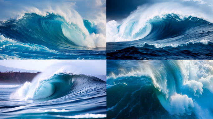 海浪 大海巨浪 海浪慢镜头 海浪翻滚