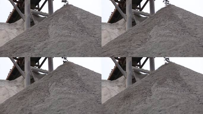 沙石生产特写镜头