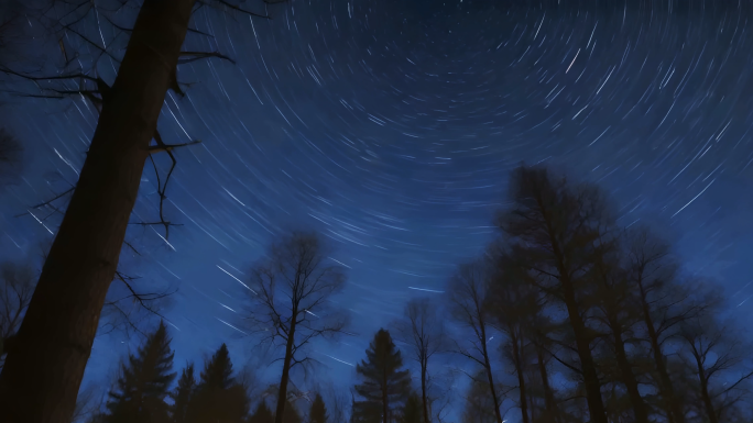 星空延时星轨银河