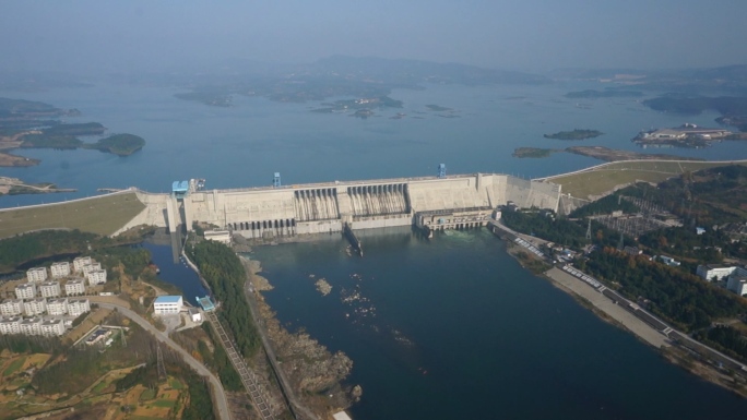 水电厂水坝南水北调丹江口水库水利发电厂