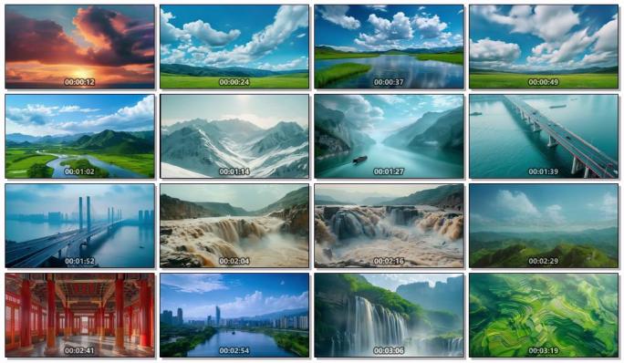 美丽中国,大好河山，中国宣传片，航拍中国