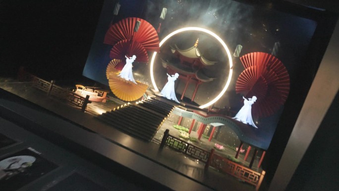 杭州动漫博物馆 一组空镜 跑马灯动画