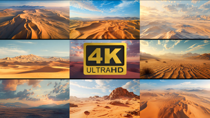 沙漠戈壁滩沙尘暴